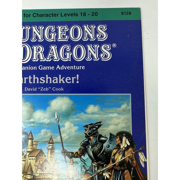Earthshaker! Adventure CM4 Module 1985 Dungeons & Dragons TSR RPG #9128 - Picture 7 of 13